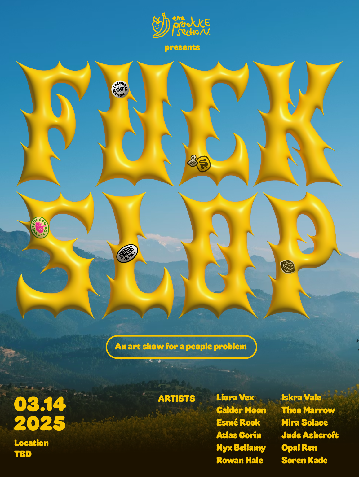 FUCK SLOP Flyer